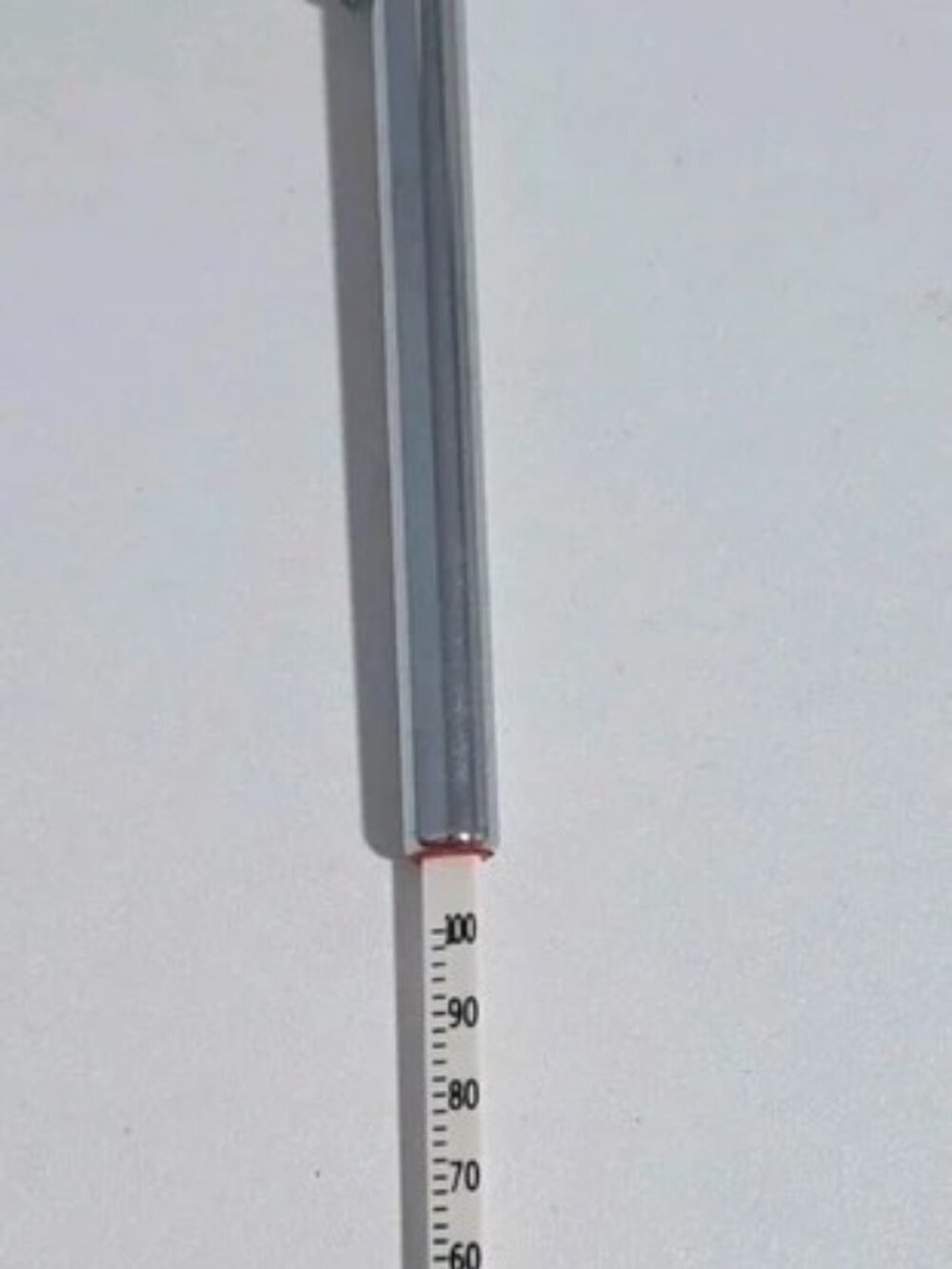 Vintage Metal Pencil Tire Pressure Gauge 10-100 PSI Pocket Tool